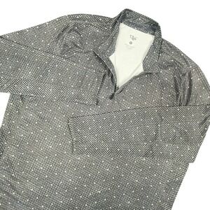 1764 Mens Quarter Zip Pullover XL Gray Geometric Performance Top